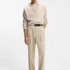 Oversized-fit trousers in twill