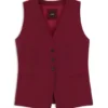 Oversized-fit waistcoat in stretch crepe