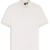 Oxford cotton-piqué polo shirt with logo detail Oxford cotton-piqué polo shirt with logo detail