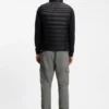 Packable gilet in water-repellent fabric