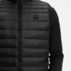 Packable gilet in water-repellent fabric