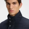 Packable-hood coat in a wool blend