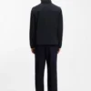 Packable-hood jacket with water-repellent finish