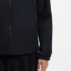 Packable-hood jacket with water-repellent finish