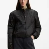 Packable jacket with water-repellent finish