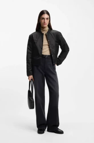 Packable jacket with water-repellent finish