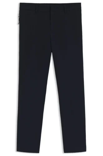 Packable slim-fit trousers in performance-stretch fabric