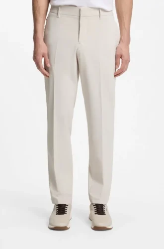 Packable slim-fit trousers in performance-stretch fabric