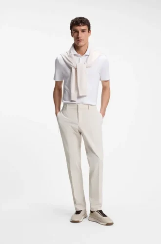 Packable slim-fit trousers in performance-stretch fabric