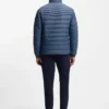 Packable water-repellent padded jacket with logo badge