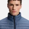 Packable water-repellent padded jacket with logo badge