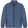 Packable water-repellent padded jacket with logo badge