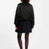 Padded bomber jacket in satin