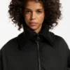 Padded bomber jacket in satin