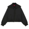 Padded bomber jacket in satin