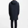 Padded coat with water-repellent finish