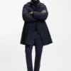 Padded-inner jacket with water-repellent finish