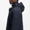 Padded-inner jacket with water-repellent finish