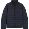 Padded-inner jacket with water-repellent finish
