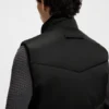 Padded-satin gilet with water-repellent finish