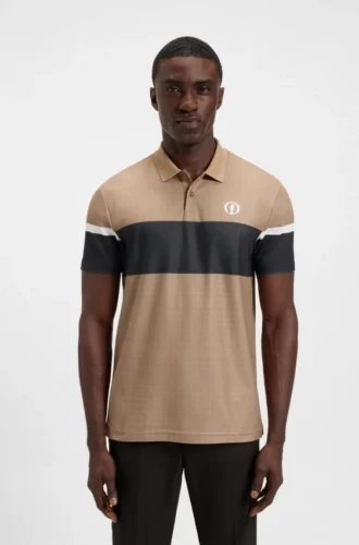 Paddy grid-pattern polo shirt