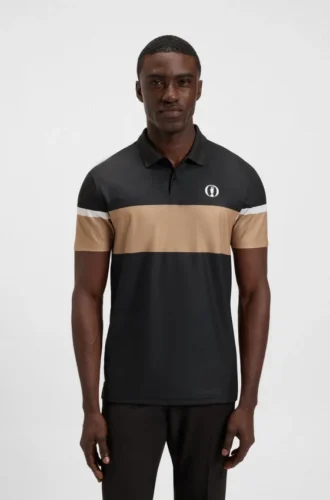 Paddy grid-pattern polo shirt