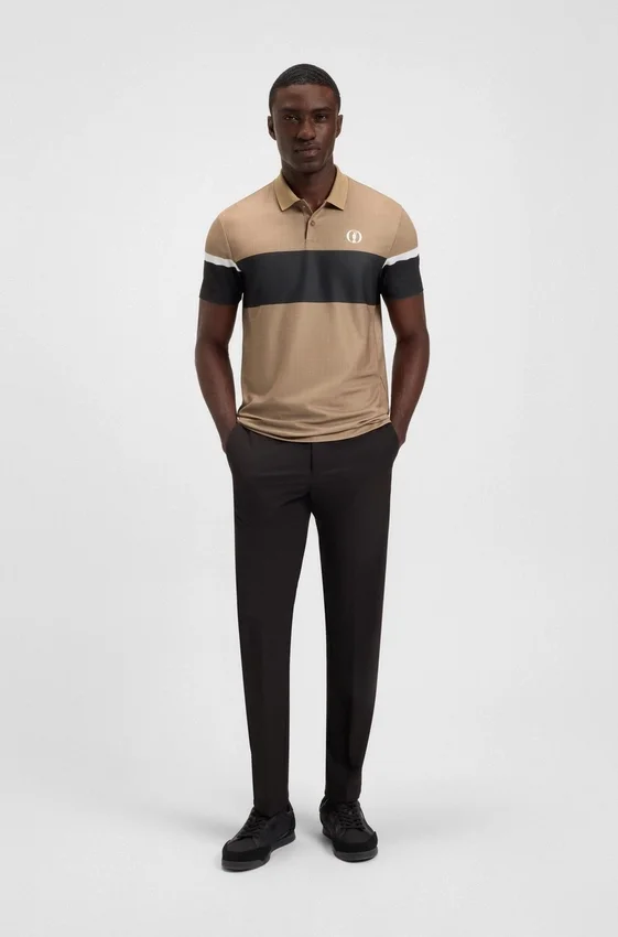 Paddy grid-pattern polo shirt Paddy grid-pattern polo shirt