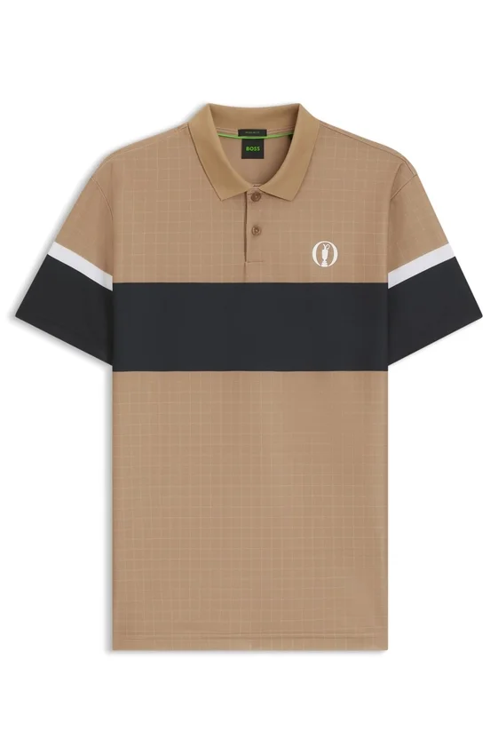 Paddy grid-pattern polo shirt Paddy grid-pattern polo shirt