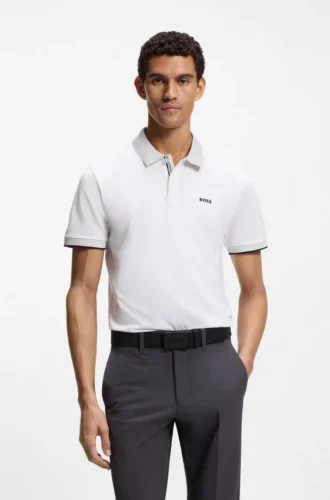 Paddy polo shirt in stretch-cotton piqué