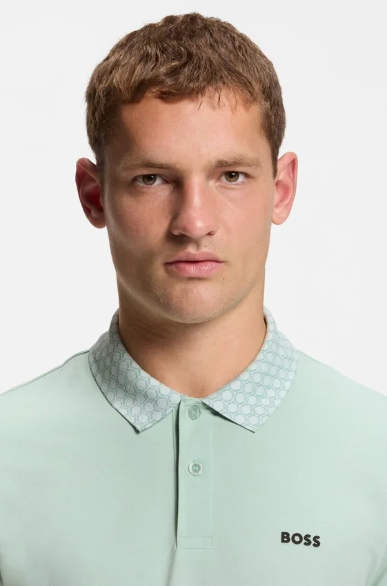 Paddy polo shirt in stretch-cotton piqué Paddy polo shirt in stretch-cotton piqué