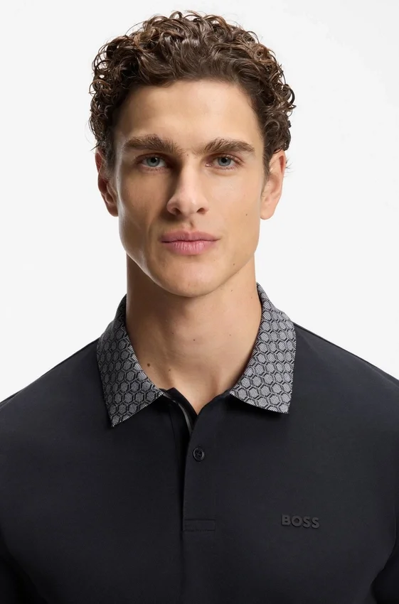 Paddy polo shirt in stretch-cotton piqué Paddy polo shirt in stretch-cotton piqué