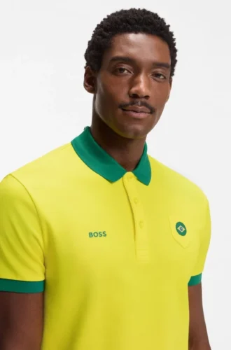 Paddy polo shirt with country flag