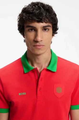 Paddy polo shirt with country flag