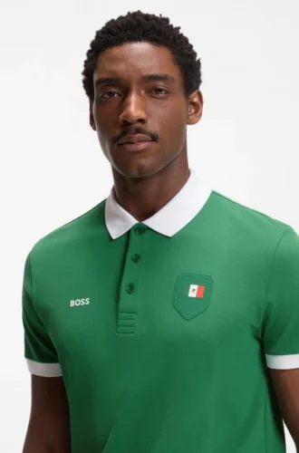 Paddy polo shirt with country flag