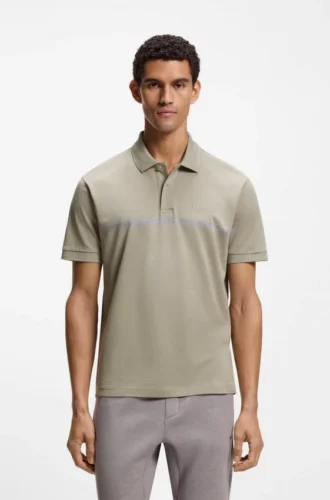 Paddy polo shirt with engineered stripe