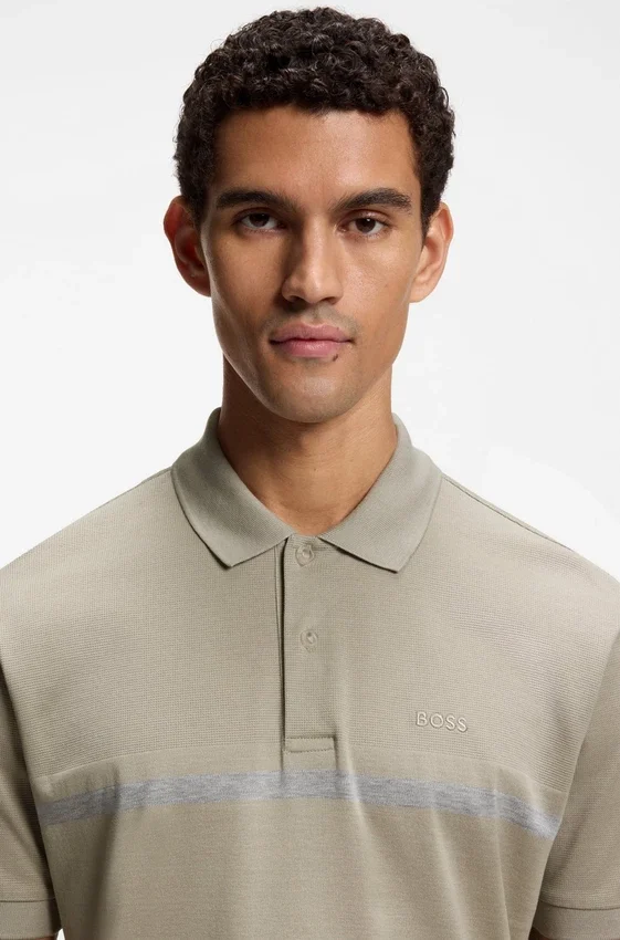 Paddy polo shirt with engineered stripe Paddy polo shirt with engineered stripe