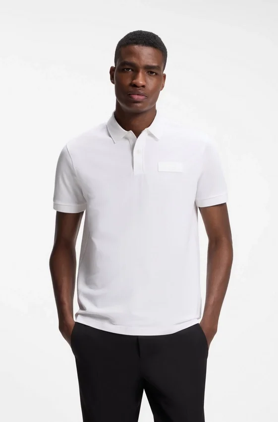 Paddy polo shirt with structured logo patch Paddy polo shirt with structured logo patch