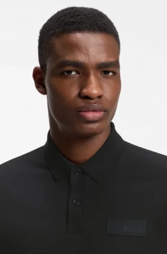 Paddy polo shirt with structured logo patch