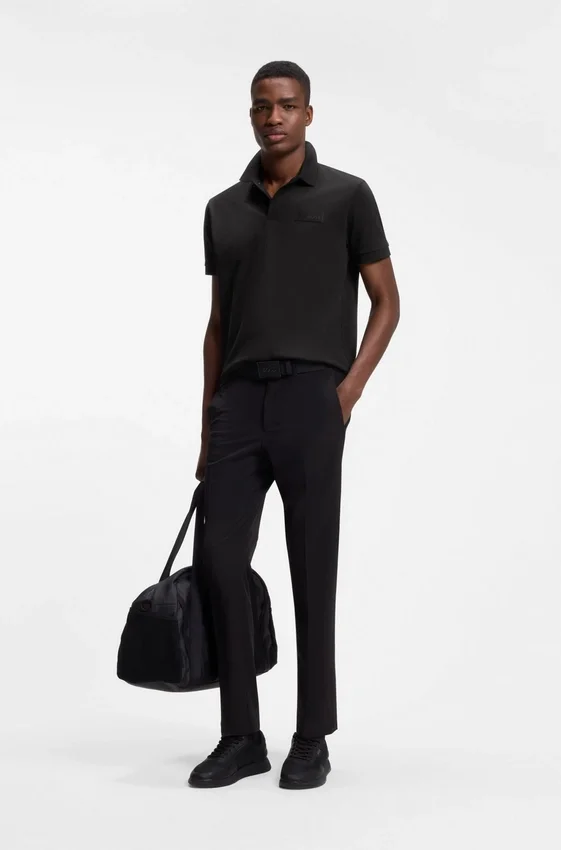 Paddy polo shirt with structured logo patch Paddy polo shirt with structured logo patch