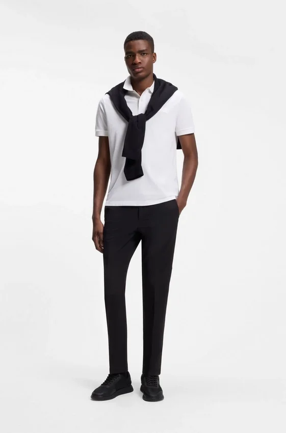 Paddy polo shirt with structured logo patch Paddy polo shirt with structured logo patch