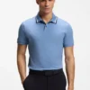 Paddy slim-fit polo shirt in interlock cotton