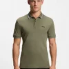 Paddy slim-fit polo shirt in interlock cotton