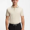 Paddy slim-fit polo shirt in interlock cotton
