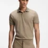 Paddy slim-fit polo shirt in interlock cotton