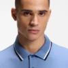 Paddy slim-fit polo shirt in interlock cotton
