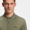 Paddy slim-fit polo shirt in interlock cotton