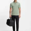 Paddy slim-fit polo shirt in interlock cotton