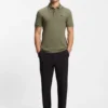 Paddy slim-fit polo shirt in interlock cotton