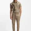 Paddy slim-fit polo shirt in interlock cotton