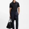 Paddy slim-fit polo shirt in interlock cotton